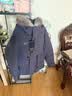 高梵【于文文同款】黑金鹅绒服雪壳5.0极寒毛领冬季羽绒服 紫金7号 XL 实拍图