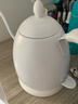 maxwin 家用电热水壶长嘴烧水壶泡茶专用手冲咖啡壶开水壶小型茶艺壶防烫全自动断电茶具功夫茶酒店 0.6L 月光白 实拍图