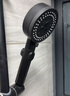 四季沐歌（MICOE）黑色增压淋浴花洒喷头套装 浴室淋浴头花洒手持花洒三件套HS125 实拍图