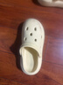 朴西奶酪踩屎感洞洞鞋女厚底凉鞋沙滩包头拖鞋外穿情侣 奶酪黄 37-38 实拍图
