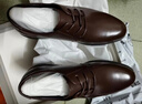 红蜻蜓真皮男鞋春夏舒适商务休闲皮鞋高级正装德比鞋婚鞋WTA7376棕色42 实拍图