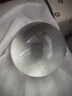 缤越白水晶球摆件白色水晶人造水晶球玻璃球客厅玄关书房装饰 白色8cm 实拍图