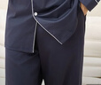 京东京造【10A抑菌】A类一等品50支纯棉睡衣男睡衣秋冬情侣家居服绀青XL 实拍图