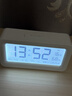 得力（deli）儿童节充电电子闹钟背光家用学生儿童温湿度计床头钟开学升学必备白 LE103A开学必备新年礼物 实拍图