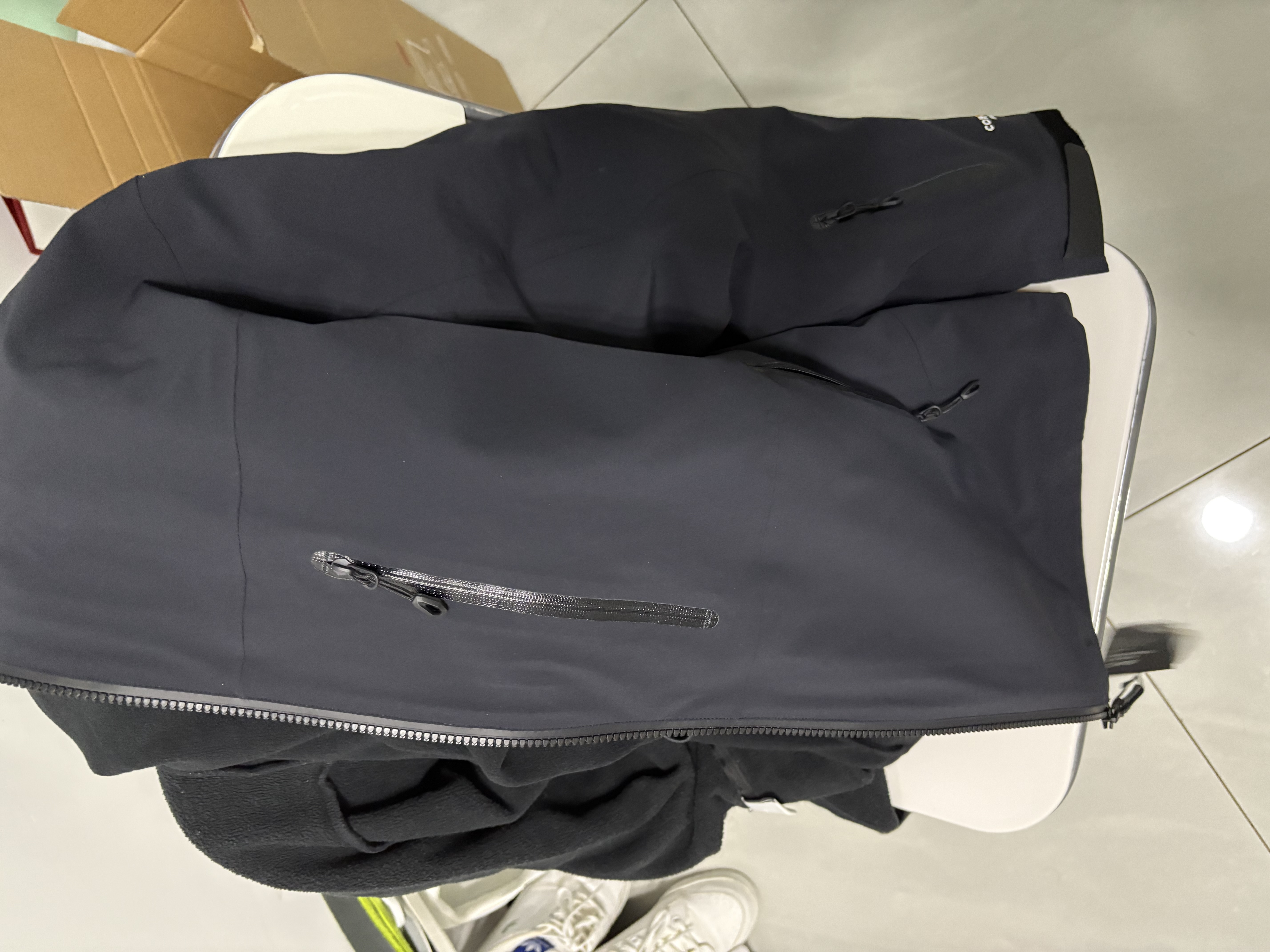 京东京造冲锋衣男三合一抓绒内胆外套夹克女秋季新款防水  黑色 XL 实拍图