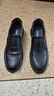 奥康（Aokang）官方春秋季流行商务休闲皮鞋男士舒适百搭一脚蹬鞋子男黑42码 实拍图