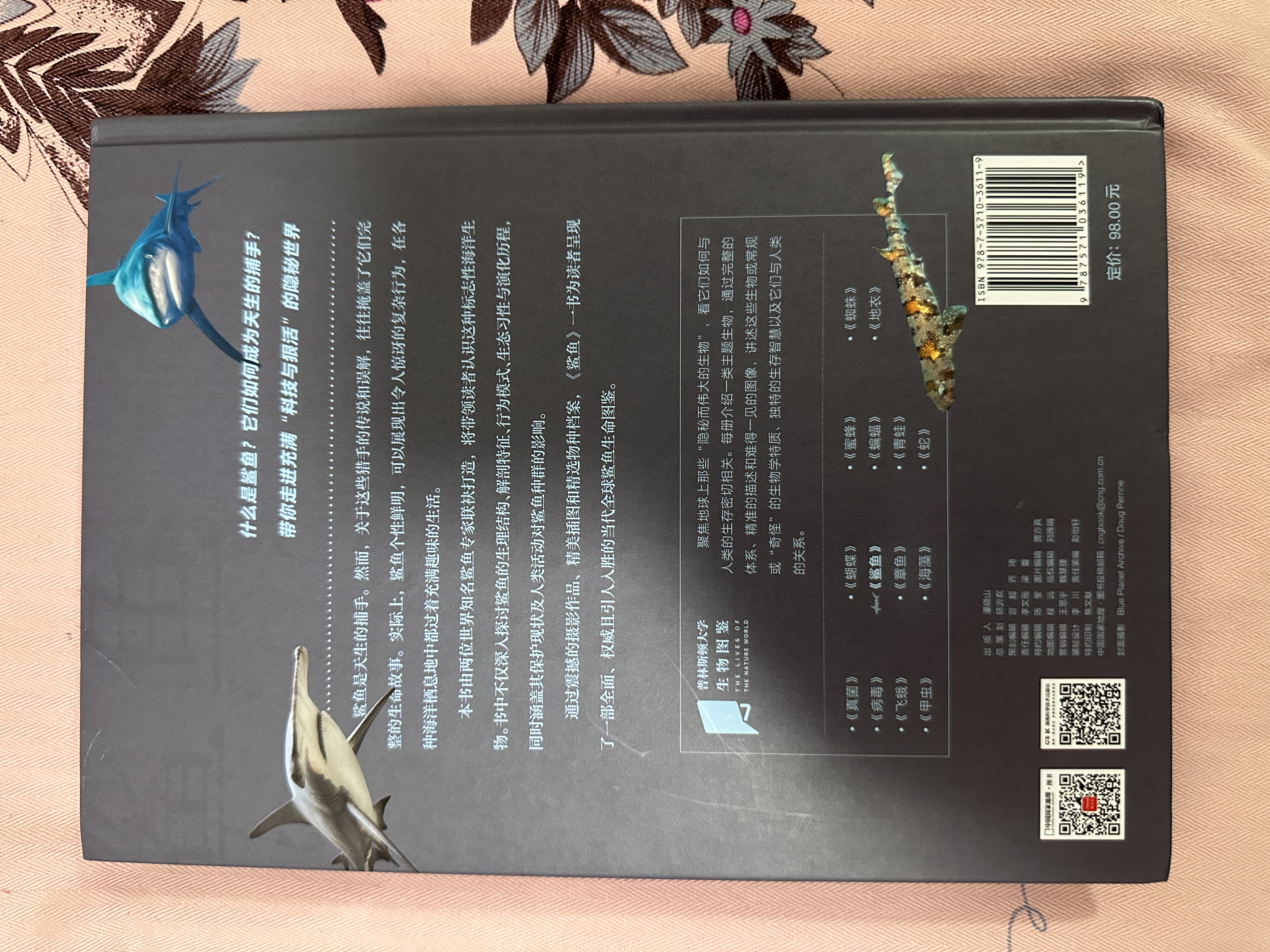 普林斯顿大学生物图鉴：鲨鱼（展现多种鲨鱼以及它们的生境。赠“鲨鱼出没注意”木浆棉洗碗布） 实拍图