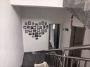 一面墙 创意相框挂墙组合实木爱心客厅装饰画框照片墙婚纱照现代相片框 27框心形 巧克力色+海天一色 实拍图