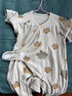 贝瑞加（Babyprints）婴儿半背衣2件装新生儿衣服纯棉长袖上衣初生宝宝四季内衣 绿59 实拍图