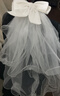 缔晶头纱新娘主婚纱头饰求婚仪式感拍照道具结婚领证登记蝴蝶结次日达 实拍图