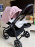 朗纳铂（land leopard）老虎Pro婴儿推车婴儿车轻便折叠双向超大轮避震儿童BB伞车 小猪粉【黑】 实拍图