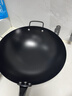 帅康（Sacon）手工锻打铁锅防锈无涂层不粘锅家用圆底炒锅燃磁通用34已开锅带盖 实拍图