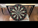 新动力飞镖盘套装比赛金属支架双面植绒18寸飞镖靶XD0118内含6支飞镖 实拍图