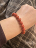 石玥珠宝精品9-10mm凉山南红玛瑙手串本命年转运珠手链男女士款礼物 实拍图