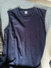 纯棉背心男士运动无袖T恤夏季薄款宽松外穿篮球跨栏坎肩宽肩健身 藏蓝B03 L 建议105-120斤 实拍图