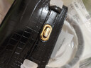 CHARLES&KEITH鳄鱼纹凯莉包手提斜挎婚包包女包生日情人节礼物CK2-50270880-1 Black黑色 S 实拍图