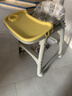 HUAERLE宝宝餐椅家用同款肯德基婴儿餐椅可调高度吃饭餐桌多功能学坐椅子 豪华款【黄色餐盘+坐垫+轮子】 实拍图