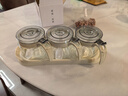 禧天龙玻璃调料盒调料瓶家用调料罐调味罐套装盐罐调味盒3件套带置物架 实拍图