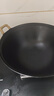 夏老大双耳铸铁炒锅生铁锅传统古法炖锅无涂层不易粘锅圆底炒菜锅38cm 实拍图