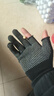 露指半指点胶手套防滑钓鱼快递员骑行尼龙触屏点塑劳保手套批发 ST01露2指防滑手套-颜色随机 2双 实拍图
