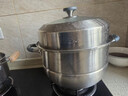 京东京造 蒸锅 大容量304不锈钢汤锅加厚炖蒸煮燃气灶家用 双层30cm 实拍图