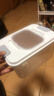 京东物流 家用翻盖装米桶五谷杂粮密封桶防虫防潮食品级密封桶 透明白 12斤 实拍图