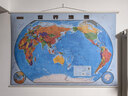 全新修订 高颜值精华知识版挂图 世界地图（1.07米×0.76米 加厚高清双面覆膜 更多精华地理知识 家庭学校图书馆背景墙挂画墙面装饰画） 实拍图