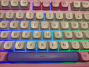 惠普K110真机械手感键盘 有线键盘轻音粉紫发光高颜值女 台式电脑笔记本游戏办公 实拍图