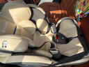 Heekin德国 儿童安全座椅汽车用0-4-12岁婴儿宝宝360度旋转ISOFIX硬接口 尊享灰(遮阳棚+上拉带+侧保护) 实拍图
