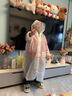 牧萌（moremerry）儿童雨衣男女童学生上学带书包位雨披小恐龙 3XL 实拍图