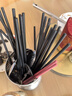 千年恋木高档合金筷子抗菌防滑防霉高档家用酒店餐具耐高温10双装 hjk0125 实拍图