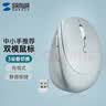 山业人体工学无线蓝牙双模鼠标 竖握式 全静音按键 轻量小馒头日式滑鼠 充电式 中小手适用 办公游戏 实拍图