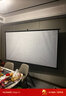 快朵小屋（KUAIDUOXIAOWU）100英寸16:9支架壁挂两用幕布 白塑4K3D家用【免打孔】家用办公投影仪三色激光极米坚果小米爱普生 实拍图