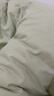无印良品全棉A类100%纯棉被套单件 床上用品双人被罩200*230cm 清新绿 实拍图