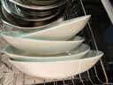 红牡丹景德镇骨瓷饭盘家用陶瓷碗碟釉下彩碗盘餐具轻奢汤盘吐骨碟凉菜盘 云锦万里8英寸饭盘4个 实拍图