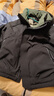 鸭鸭（YAYA）王一博同款新山系户外登山羽绒服男女士同款2025新款休闲外套YX 黑色 M /170/88A 实拍图