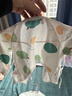 贝瑞加（Babyprints）婴儿半背衣2件装新生儿衣服纯棉长袖上衣初生宝宝四季内衣 绿59 实拍图