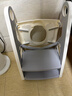 世纪宝贝（babyhood）儿童马桶辅助器 加大便圈阶梯座便器家用宝宝梯子 稳固防滑软垫款 实拍图