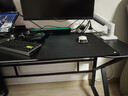甄严选电脑桌台式电竞桌椅套装组合桌子办公家用桌学习桌书房书桌写字桌 【黑架+黑碳纤纹面】单桌120*60 实拍图