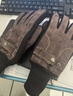 红蜻蜓真皮手套男冬天骑车摩托车加绒加厚触屏保暖防风防溅水猪皮棉手套 款式一 - 真皮加绒加厚 - 黑色 均码 防风触屏 实拍图