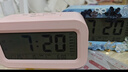 康巴丝（Compas）电子闹钟夜光智能语音报时起床神器闹铃强力叫醒儿童学生床头钟开学必备 2139 白色 开学季 实拍图