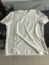 布先生春夏季短袖T恤男士纯棉小白T纯色内搭打底衫 皓月白-V领 L(175) 实拍图