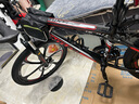 EG7山地自行车成人学生变速越野单车双减震赛车26寸青少年男女 六刀【升级减震 轻量铝架】黑红 24寸27速【适合：145-165CM】 实拍图