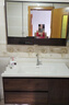 妙泉海新中式实木浴室柜陶瓷一体盆卫浴洗脸盆柜组合卫生间洗漱台洗手盆 胡桃色100cm普通半封镜柜/送龙头 实拍图
