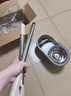 五月花旋转拖把带桶一套2头家用一拖净免手洗2025拖布吸水墩布杆长125cm 实拍图