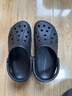 卡骆驰（CROCS）洞洞鞋贝雅男鞋女鞋轻便耐磨一脚蹬拖鞋休闲鞋|10126 黑色-001 43 (270mm) 实拍图