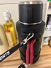 柏邦保温保冷杯大容量不锈钢制冷保温壶便携车载家用户外男士运动水壶 【暖暖冬日】黑3L约6瓶水+背带 72小时保温保冷【316不锈钢】 实拍图