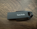 闪迪（SanDisk）128GB USB3.2 U盘 CZ550黑色 读速100MB/s 安全加密 数据恢复 学习办公电脑车载 高速大容量优盘 实拍图