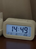 康巴丝（Compas）电子闹钟夜光智能语音报时起床神器闹铃强力叫醒儿童学生床头钟开学必备 2139 白色充电款开学季 实拍图