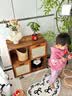 千禧华府实木格子柜书架落地书柜矮书柜书房客厅置物架收纳柜双层4格 实拍图